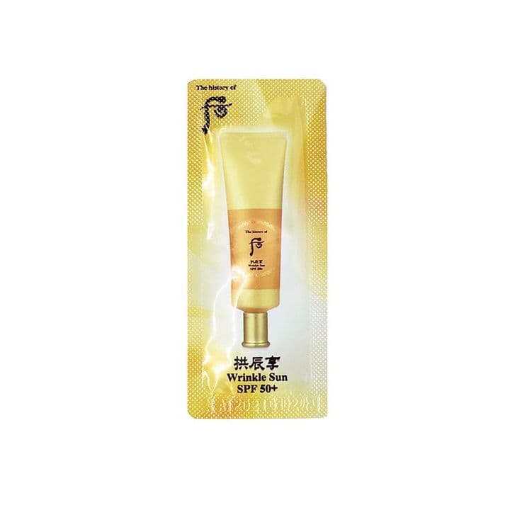 Whoo Sample Sun Wrinkle - Kem chống nắng - Combo 60 gói